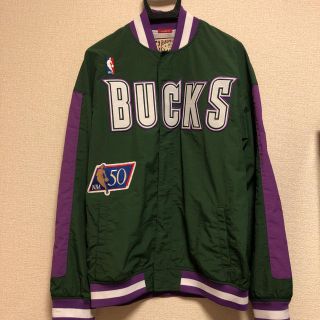 ミッチェルアンドネス(MITCHELL & NESS)のMitchell &ness ミルウォーキーバックス ジャケット(ナイロンジャケット)