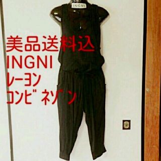 イング(INGNI)の美品送料込 INGNI レーヨンロンパース(オールインワン)