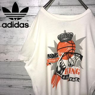 アディダス(adidas)の【レア】アディダスオリジナルス☆ビッグロゴ バスケ ビッグサイズ Tシャツ(Tシャツ/カットソー(半袖/袖なし))