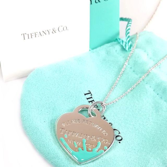 Tiffany & Co.(ティファニー)の美品 ティファニー スプラッシュ ハート ネックレス VJ21 レディースのアクセサリー(ネックレス)の商品写真