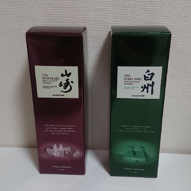 シングルモルトウイスキー山崎 白州 700ml 新品未開封 シングルモルトウイスキー山崎 白州 700ml 新品未開封