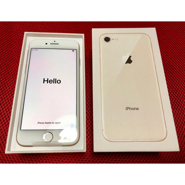 iPhone8 64GB ゴールド SIMフリー 新品未使用スマホ/家電/カメラ