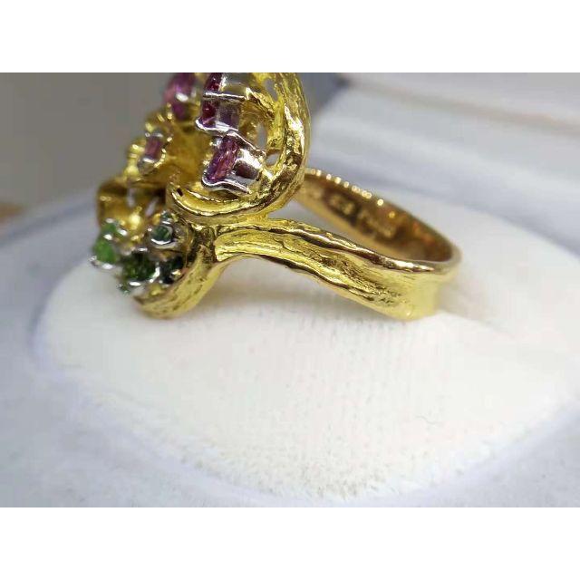 [岩倉康二]Pt900/K18マルチカラー デザインリング　指輪 レディースのアクセサリー(リング(指輪))の商品写真