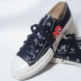 コムデギャルソン(COMME des GARCONS)の
希少レザー!コムデギャルソン×コンバースCT70コラボスニーカー黒三ツ星


(スニーカー)