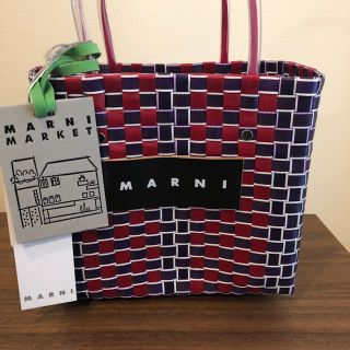 マルニ(Marni)のMARNI  マルニフラワーカフェ  ピクニック  バッグ (かごバッグ/ストローバッグ)