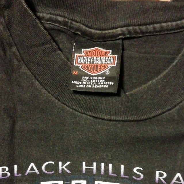 Harley Davidson(ハーレーダビッドソン)の値下　希少　青　バーアンドシールド　ハーレー　Tシャツ　 M メンズのトップス(Tシャツ/カットソー(半袖/袖なし))の商品写真