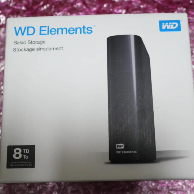 PC周辺機器Western Digital WD 外付けハードディスク 8TB