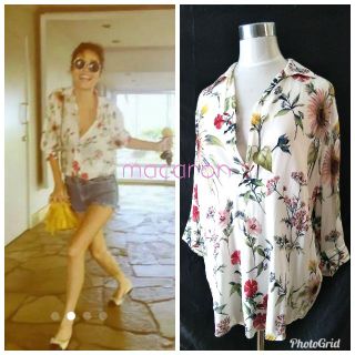 ザラ(ZARA)のお取り置き中 ザラZARA 梨花さん着用 人気 花柄シャツ インスタ他 計2点 (シャツ/ブラウス(半袖/袖なし))