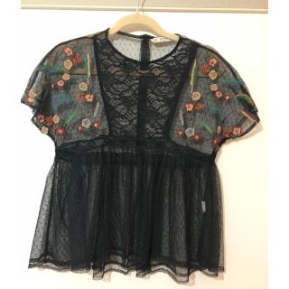 ザラ(ZARA)の【ZARA】レーストップス(カットソー(半袖/袖なし))