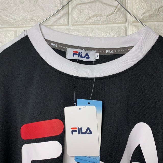 FILA(フィラ)のFILA フィラ ビッグロゴ Tシャツ タグ付き 未使用品 Mサイズ メンズのトップス(Tシャツ/カットソー(半袖/袖なし))の商品写真