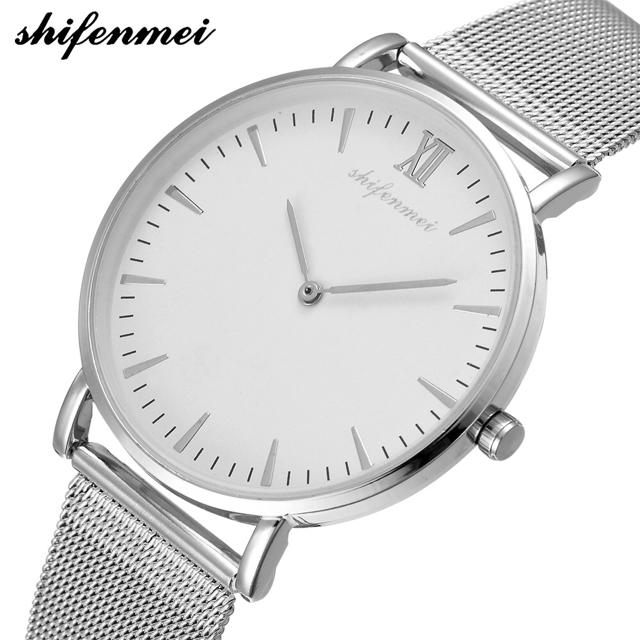 こてつ様専用【新品】shifenmei 腕時計 クォーツ ユニセックス シルバー メンズの時計(腕時計(アナログ))の商品写真