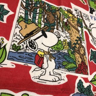 SNOOPY - ビンテージ シーツ レア❗️スヌーピー ハギレの通販 by ...