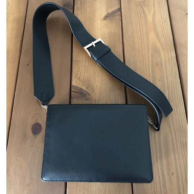 ショルダーバッグCLANE wallet clutch bag black