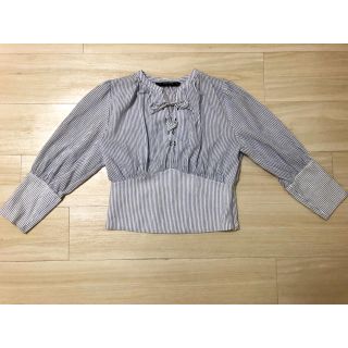 ザラ(ZARA)のakitakomachi94様専用 〜ZARA ストライプブラウス〜(シャツ/ブラウス(長袖/七分))