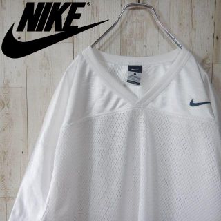 ナイキ(NIKE)のサム様専用！！ナイキ　ワンポイントロゴ　ゲームシャツ　ホワイト　L(Tシャツ/カットソー(半袖/袖なし))