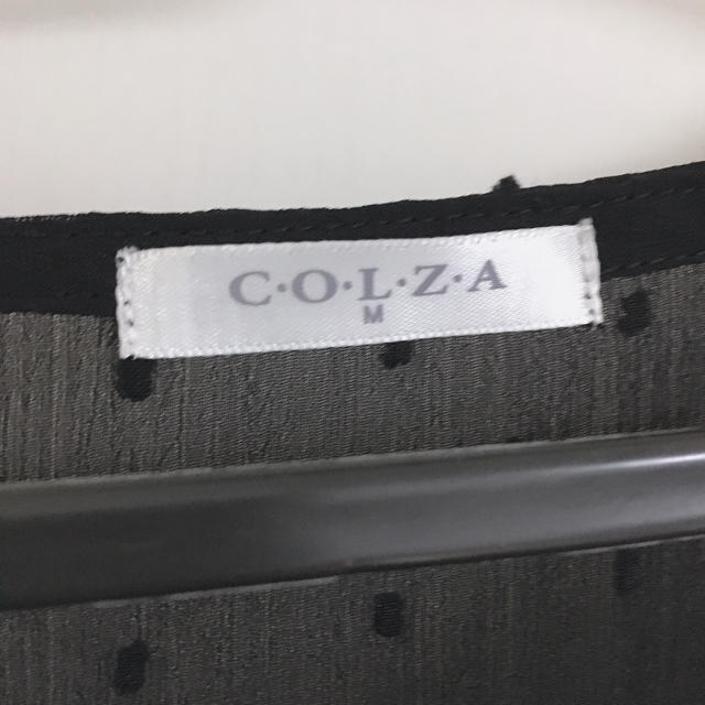 COLZA(コルザ)のcolza トップス ブラック ドット レディースのトップス(カットソー(半袖/袖なし))の商品写真