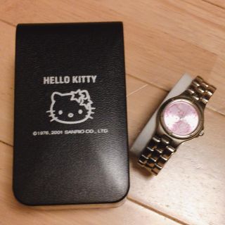 ハローキティ(ハローキティ)の【値下げ中！】未使用品・美品です！HELLO KITTYの腕時計！おまけ付き(腕時計)