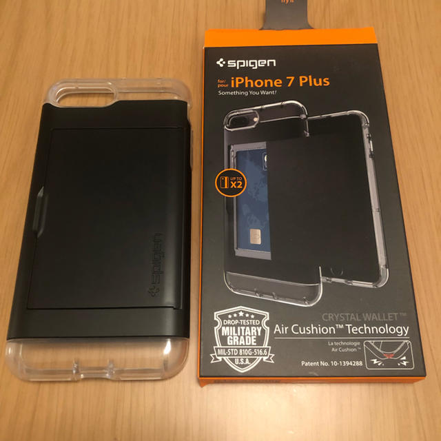 Spigen(シュピゲン)のspigen iPhone 7 Plus/ 8 Plus ケース ブラック スマホ/家電/カメラのスマホアクセサリー(iPhoneケース)の商品写真