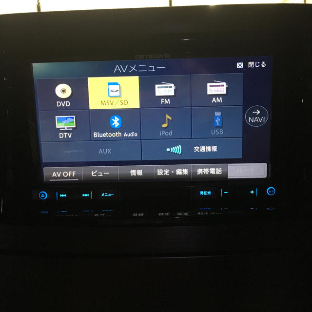 カーナビ/カーテレビカロッツェリアメモリーナビ