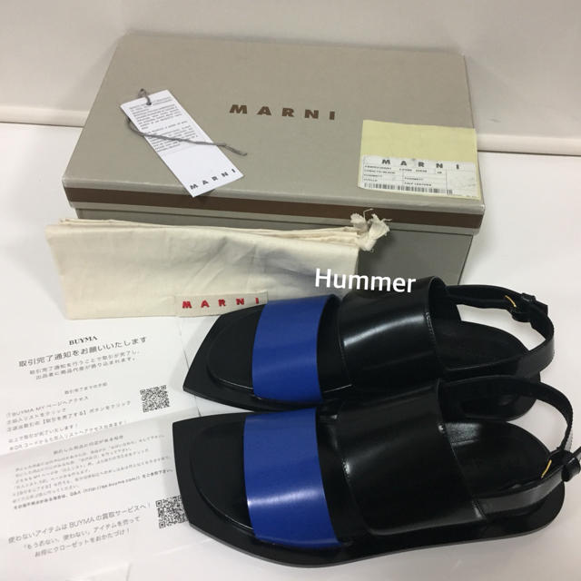 正規品 マルニ MARNI FUSSBETT レザー サンダル 38 新品未使用