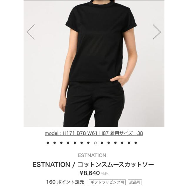 ESTNATION(エストネーション)の36時間限定価格！ESTNATION Tシャツ レディースのトップス(Tシャツ(半袖/袖なし))の商品写真