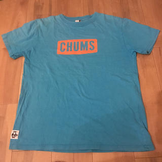 チャムス(CHUMS)のCHUMS Tシャツ Lサイズ ターコイズブルー(Tシャツ/カットソー(半袖/袖なし))
