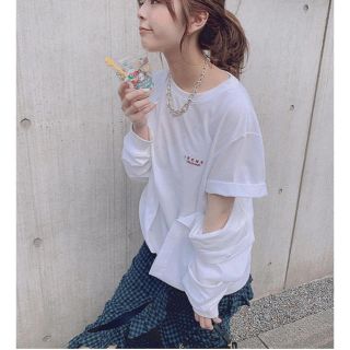 ルシェルブルー(LE CIEL BLEU)のIRENE Waist Cloth Tee(Tシャツ/カットソー(半袖/袖なし))