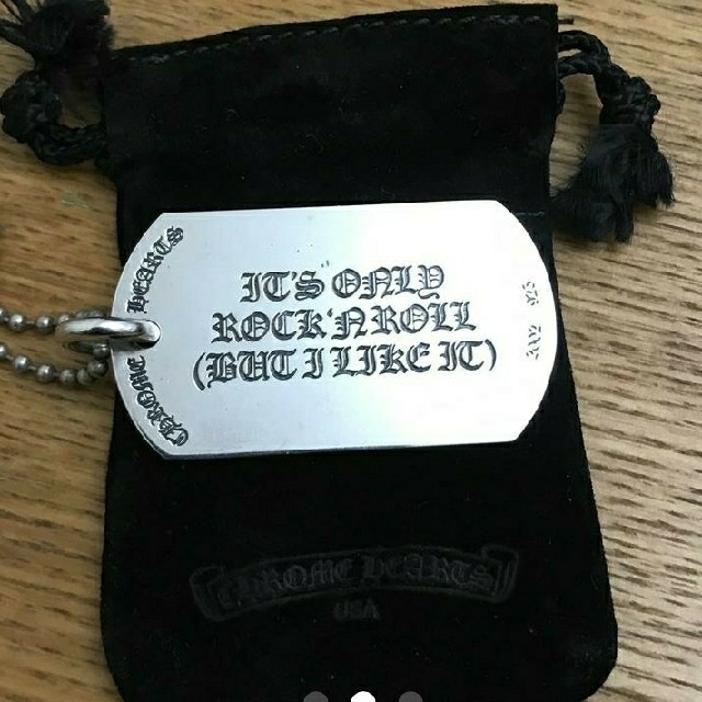 クロムハーツ×ローリングストーンズ コラボレーション ドッグタグ クロムハーツ×ローリングストーンズ コラボレーション ドッグタグ