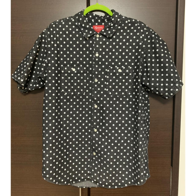 Supreme Polka Dot Denim Shirt  デニムシャツ 黒