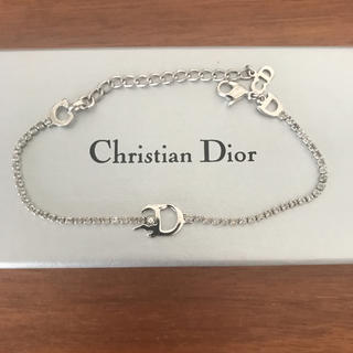 クリスチャンディオール(Christian Dior)のクリスチャンディオール ラインストーン ブレスレット(ブレスレット/バングル)