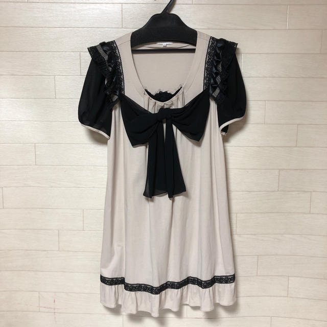 TO BE CHIC - シフォンリボンレースチュニック サイズⅡ トゥービー