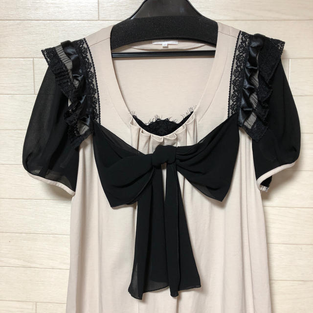 TO BE CHIC - シフォンリボンレースチュニック サイズⅡ トゥービー