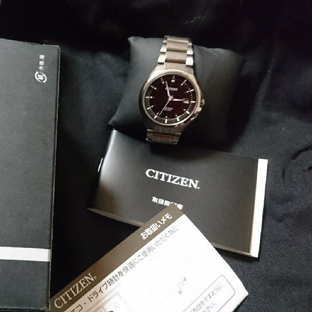 CITIZEN(シチズン)の週末値下げ美品♥️アテッサ ソーラー電波 シチズン セイコー カシオ 好きに メンズの時計(腕時計(アナログ))の商品写真