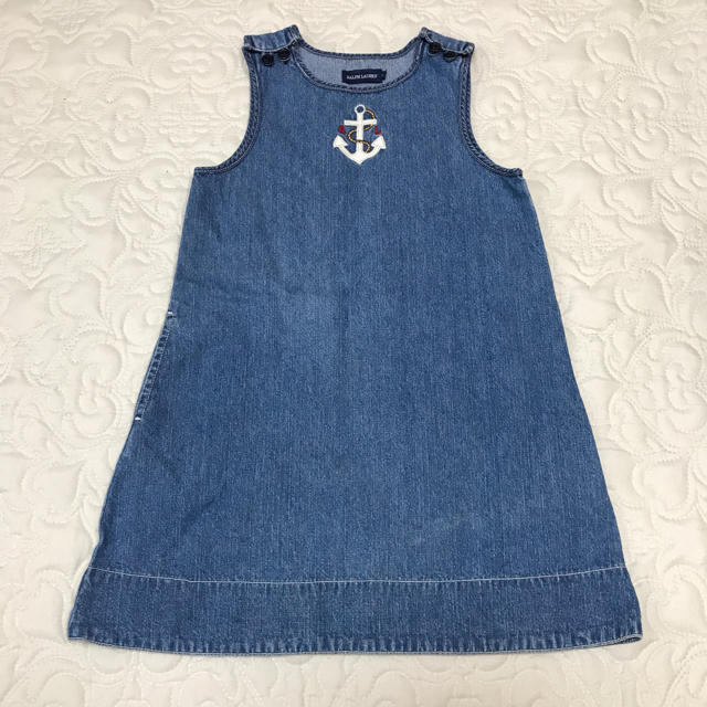 Ralph Lauren(ラルフローレン)のラルフローレン  女の子 デニム  ワンピース  110 キッズ/ベビー/マタニティのキッズ服女の子用(90cm~)(ワンピース)の商品写真