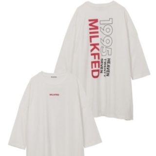 ミルクフェド(MILKFED.)のmilkfed. big tee dress 1995 ビッグTワンピース(ミニワンピース)