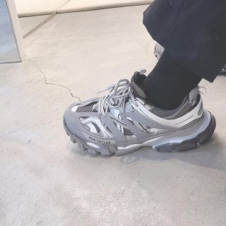 バレンシアガ(Balenciaga)のBALENCIAGA トラックトレーナー グレー 43(スニーカー)