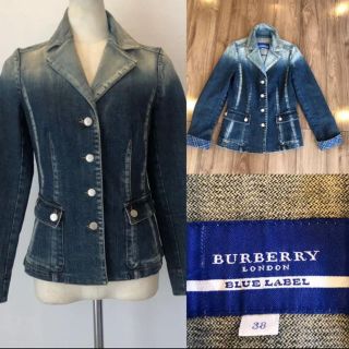 バーバリーブルーレーベル(BURBERRY BLUE LABEL)のBURBERRY バーバリーブルーレーベル デニムジャケット メタルボタン38(Gジャン/デニムジャケット)