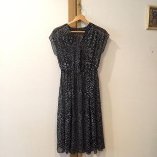 アナイ(ANAYI)の【ANAYI】ドット柄シフォンワンピース(ひざ丈ワンピース)