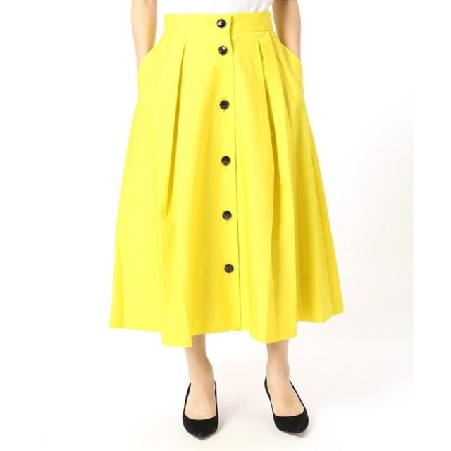 IENA(イエナ)のあみ様専用❄️17SS超美品LA BOUCLE C/Pブロード前開きスカート34 レディースのスカート(ひざ丈スカート)の商品写真