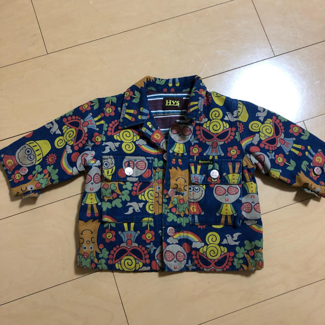 HYSTERIC MINI(ヒステリックミニ)のヒスミニ デニム ジャケット キッズ/ベビー/マタニティのキッズ服女の子用(90cm~)(ジャケット/上着)の商品写真