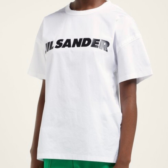 Jil Sander - jil sander 19ss カットオフ 切り返し ロゴ tシャツの