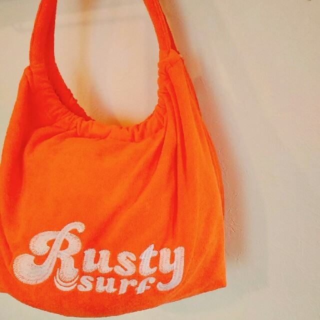 RUSTY(ラスティ)の特価♪ RUSTY トートバッグ レディース&キッズ レッド レディースのバッグ(トートバッグ)の商品写真