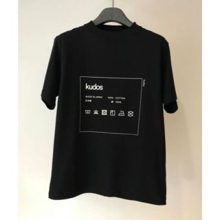 ジエダ(Jieda)のkudos CARE-TAG T-SHIRT BLACK サイズ3(Tシャツ/カットソー(半袖/袖なし))