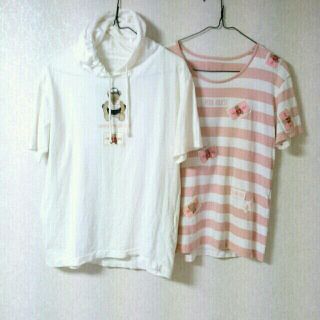 ピンクハウス(PINK HOUSE)のピンクハウス　くまトップスセット(Tシャツ(半袖/袖なし))