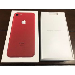 アップル(Apple)の【箱なし】iPhone7 RED 128GB 箱 付属品全部ついてます(その他)