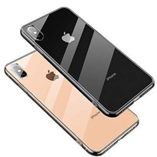 アイフォーン(iPhone)の【SUMart】iPhone X ケースクリア背面ガラスケースカバー全面クリア(iPhoneケース)