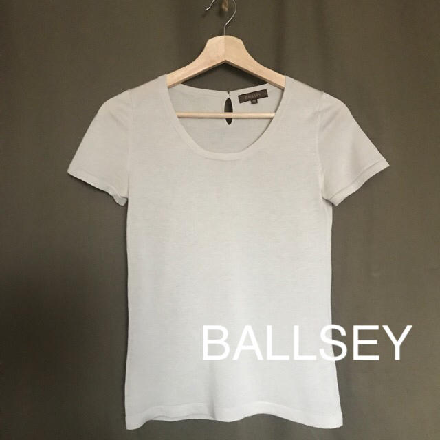 Ballsey(ボールジィ)のBALLSEY シルク混 薄手 半袖 ニット  レディースのトップス(ニット/セーター)の商品写真