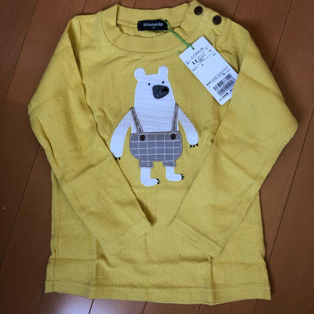 kladskap(クレードスコープ)のクマアップリケ長袖Ｔシャツ キッズ/ベビー/マタニティのキッズ服女の子用(90cm~)(Tシャツ/カットソー)の商品写真