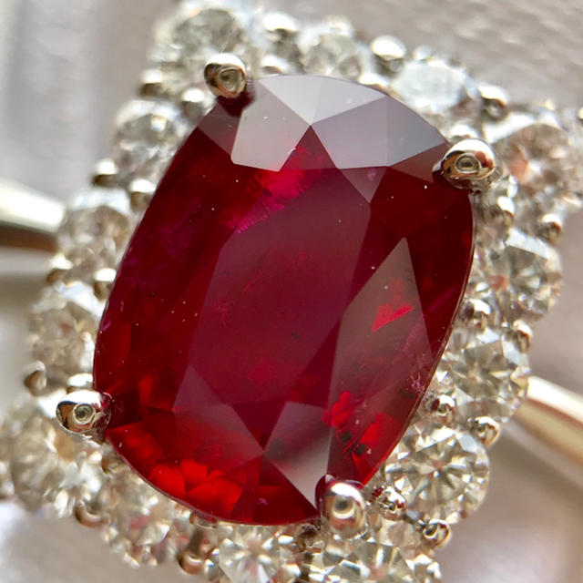 『yewky様専用です』天然非加熱ルビー1.12ct GRS vivid red レディースのアクセサリー(リング(指輪))の商品写真