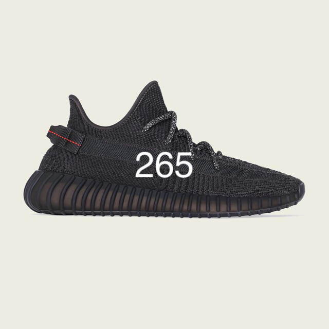 靴/シューズyeezy boost 350 v2 black